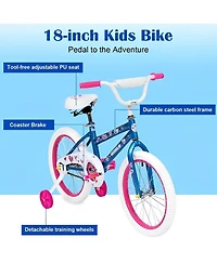 18-inch Kids Bike Bicycle for Girls Ages 4-8 Years Child