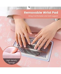 Sugift Manicure Nail Table with Bendable Usb-plug Led Table Lamp