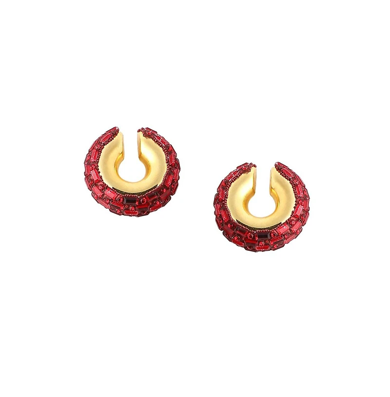 Sohi Women's The Mirror Cuff Earrings