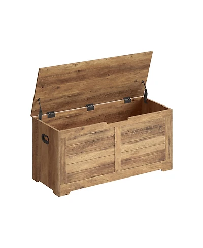 Slickblue Storage Chest, Trunk With 2 Safety Hinges, For Entryway, Bedroom