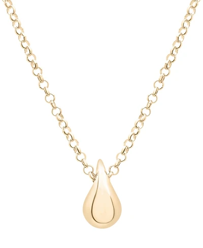 Audrey by Aurate Puff Teardrop 17" Pendant Necklace in Gold Vermeil, Created for Macy's