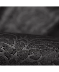 Chanasya Premium 2-Panel Embellish Embossed Classy Blackout Curtains - 3-in-1 Back Tab, Rod Pocket