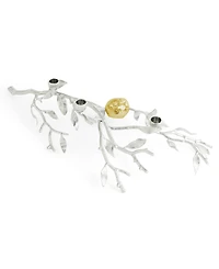 Michael Aram Pomegranate Silver and Gold Low Candleholders