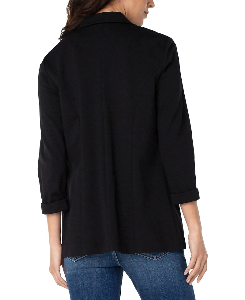 Liverpool Los Angeles Women's Boyfriend Open-Front Blazer