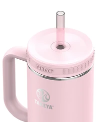 Takeya Fixed Handle 40-Oz. Insulated Stainless Steel Tumbler