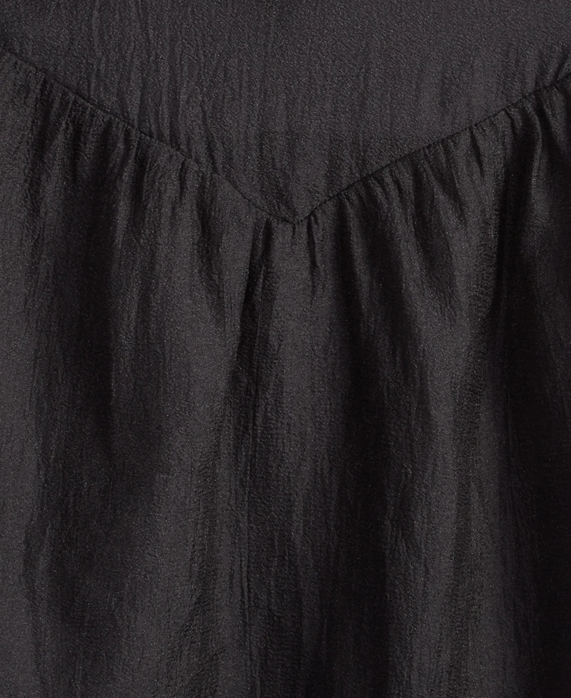 On 34th Women's Sheer Ruffle Sleeve Top, Created for Macy's