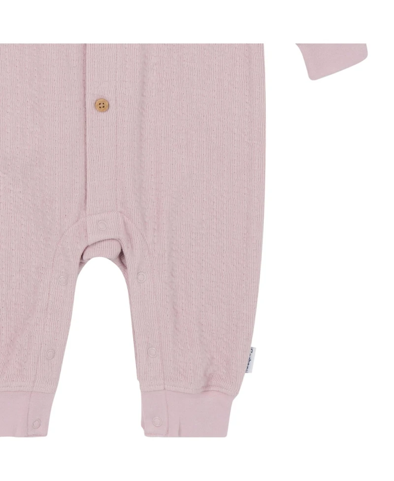 Gerber Baby Girls Hooded Long Sleeve Romper