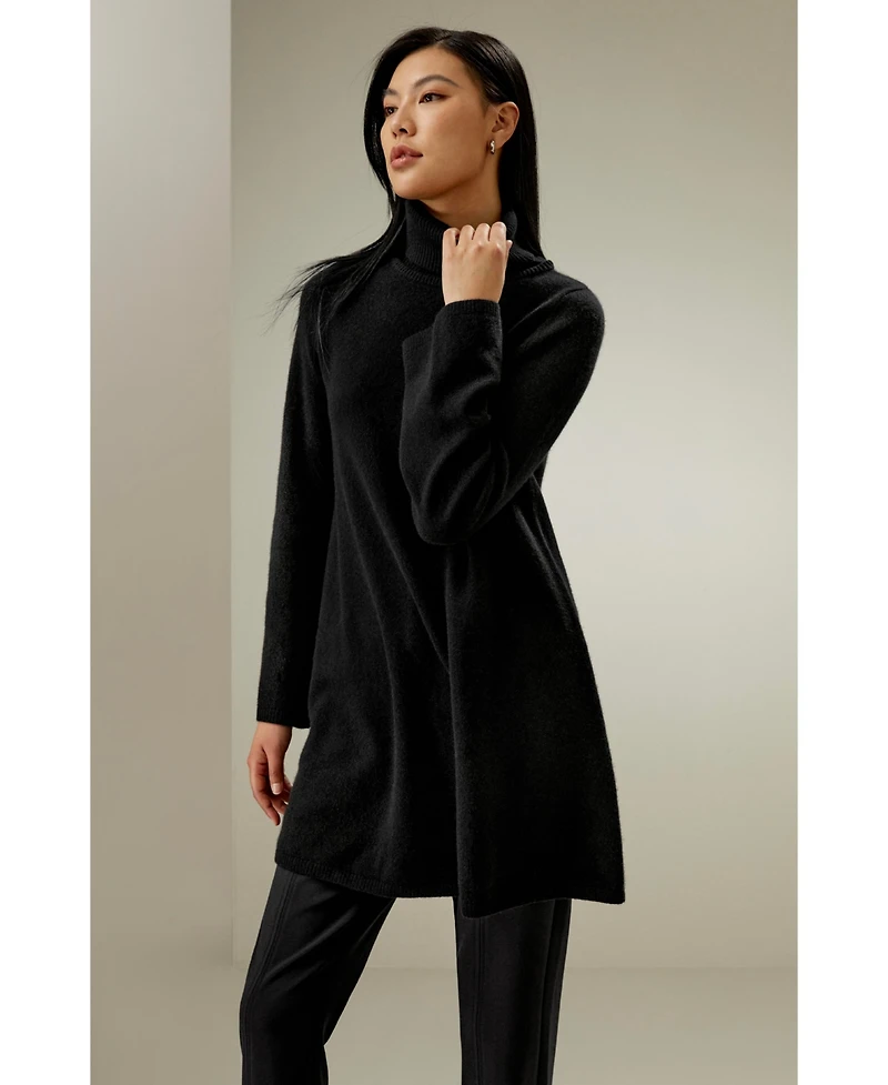 Lilysilk Women's Cashmere Detachable Turtleneck Pullover Sweater
