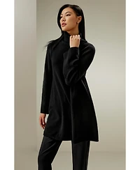 Lilysilk Women's Cashmere Detachable Turtleneck Pullover Sweater