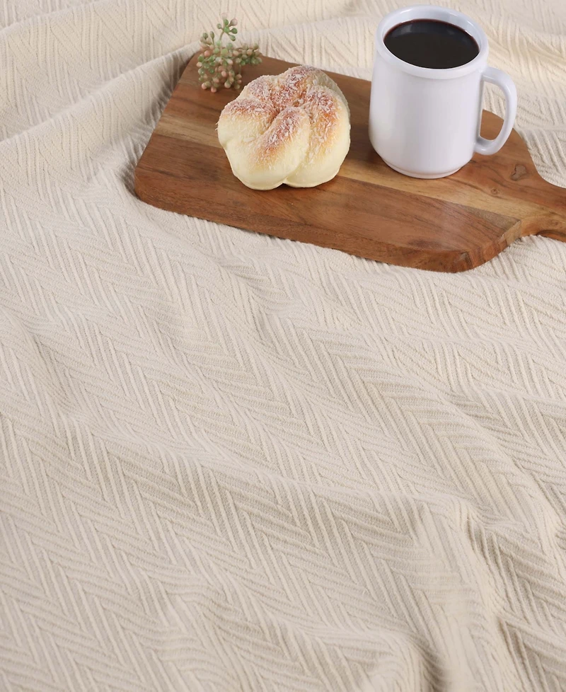 Superior Chevron All-Season Cotton Blanket, Full/Queen