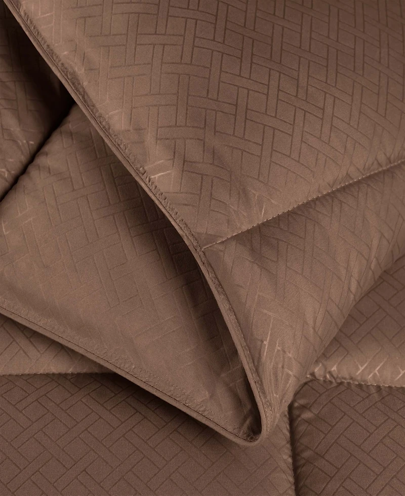 Superior Monochrome Basketweave Plush Microfiber Down Alternative Comforter