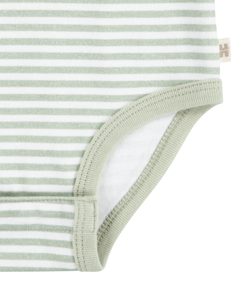 Huggies Baby Boys Organic Short Sleeve Bodysuits 3-Pack