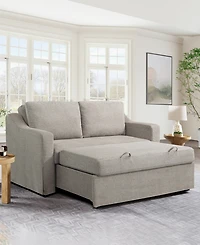 Serta 66.1"W Polyester Harley Convertible Loveseat