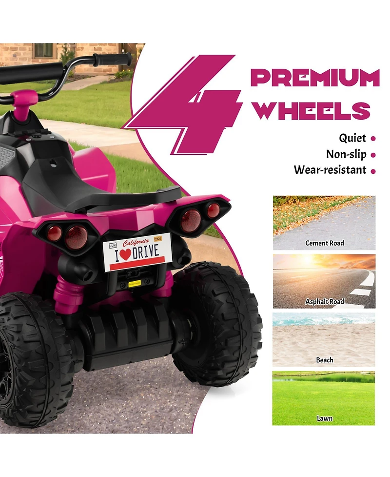 Sugift 12V Kids Ride On Atv with High/Low Speed and Comfortable Seat