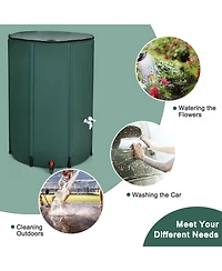 100 Gallon Portable Rain Barrel Water Collector Tank with Spigot Filter