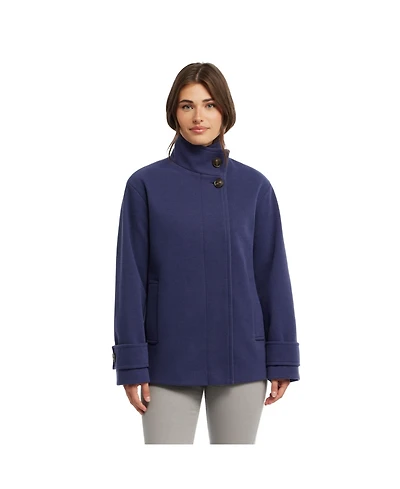 Ellen Tracy Women's Bold Twill Peacoat