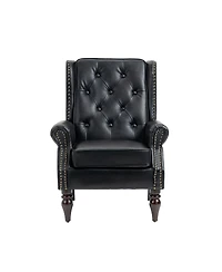 Mondawe Wood Frame Armchair, Modern Accent Chair Lounge For Living Room