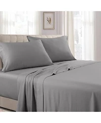 Soft Cotton Sateen Sheet Set Extra Deep Fitted 22 Inches California King