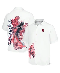 Tommy Bahama Men's White St. Louis Cardinals Veracruz Ace Islanders Button-Up Shirt