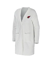 Wear by Erin Andrews Women's Cream Arizona Cardinals Cozy Lounge Cardigan Sweater