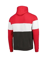 New Era Men's Red Tampa Bay Buccaneers Colorblock Current Pullover Hoodie