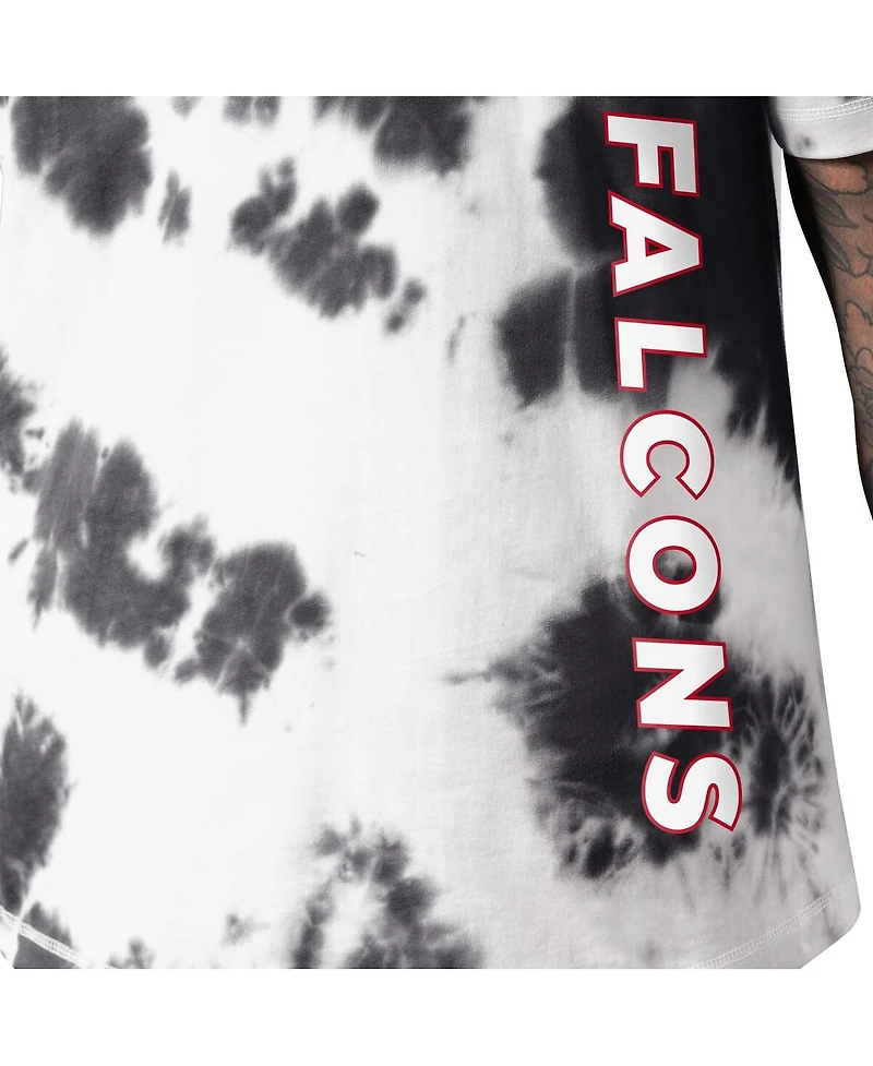 Msx by Michael Strahan Men's Black Atlanta Falcons Freestyle Tie-Dye T-Shirt