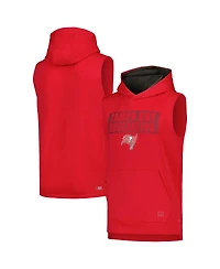Msx by Michael Strahan Men's Red Tampa Bay Buccaneers Marathon Sleeveless Pullover Hoodie