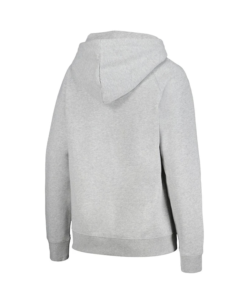 New Era Women's Gray Denver Broncos Floral Raglan Pullover Hoodie