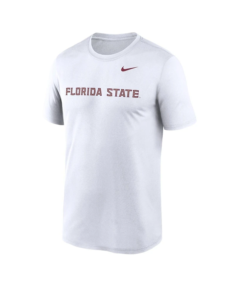 Nike Men's White Florida State Seminoles Primetime Legend Wordmark T-Shirt