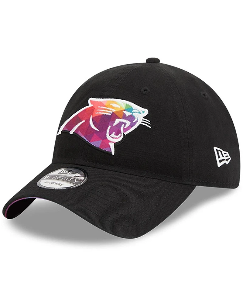 New Era Men's Black Carolina Panthers 2023 Nfl Crucial Catch 9TWENTY Adjustable Hat