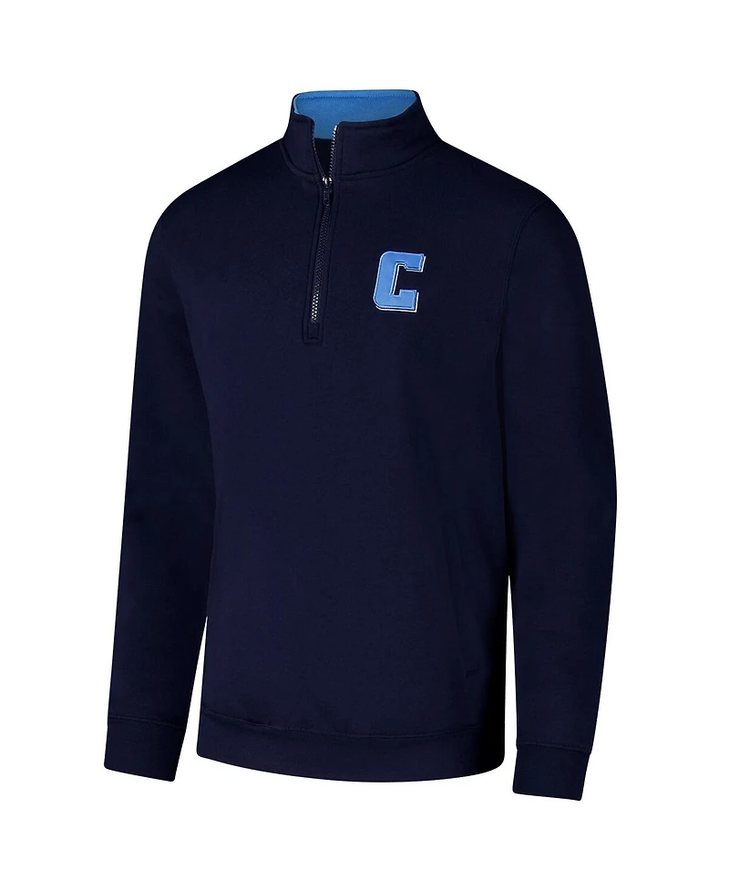 Colosseum Men's Navy Columbia University Tortugas Team Logo Quarter-Zip Jacket