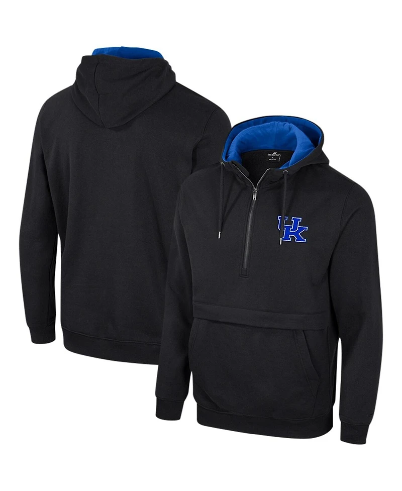 Colosseum Men's Black Kentucky Wildcats Half-Zip Hoodie