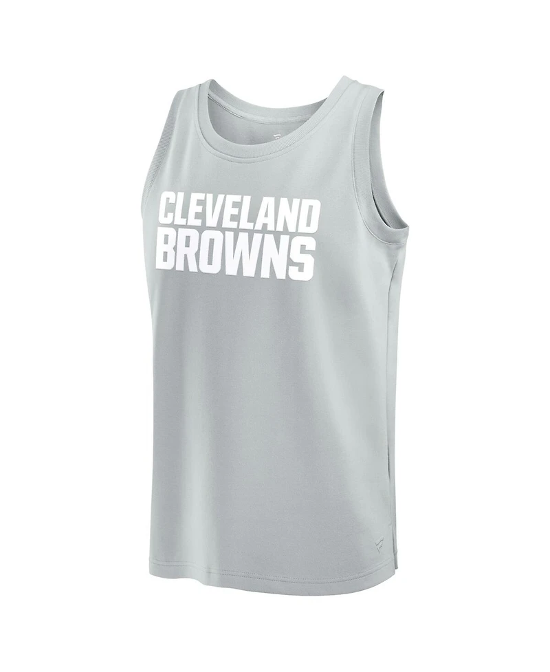 Fanatics Men's Gray Cleveland Browns Elements Tank Top