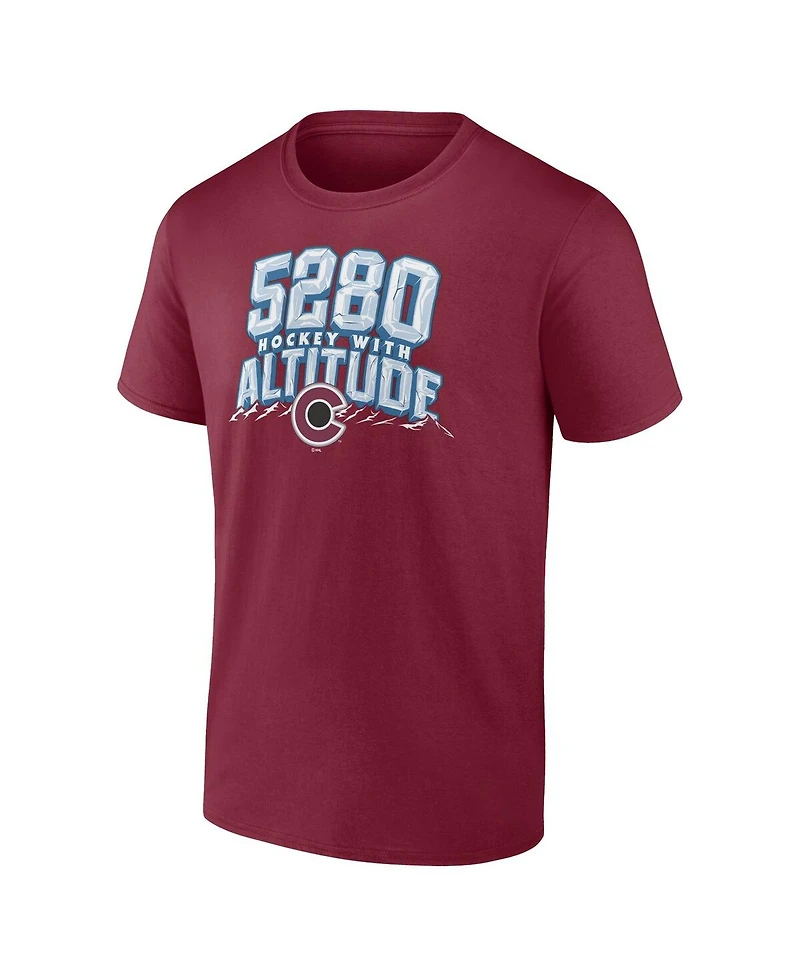 Fanatics Men's Burgundy Colorado Avalanche Local T-Shirt