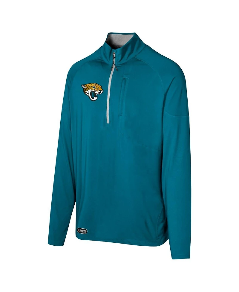 Outerstuff Men's Teal Jacksonville Jaguars Grind Iron Quarter-Zip Top