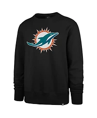 '47 Brand Men's Black Miami Dolphins Imprint Headline Pullover Sweatshirt