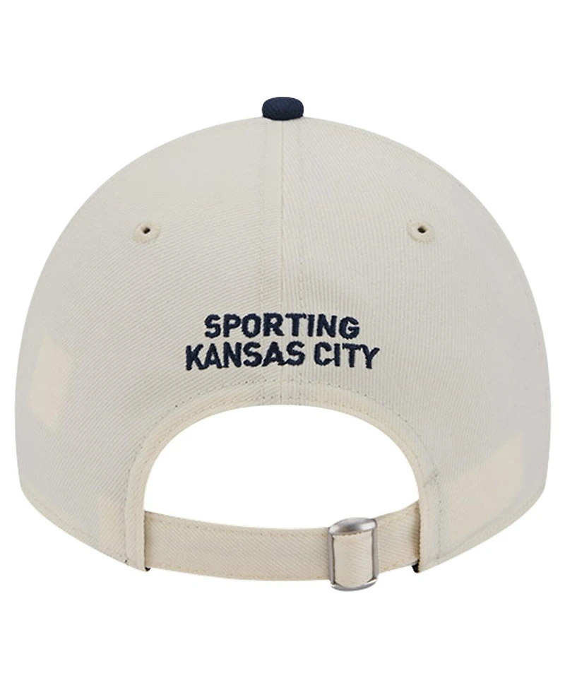 New Era Men's White Sporting Kansas City 2024 Kick Off Collection 9TWENTY Adjustable Hat