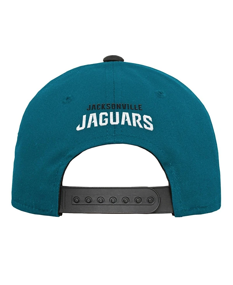 Outerstuff Big Boys and Girls Teal Jacksonville Jaguars Team Pre-Curved Adjustable Hat