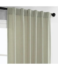 Half Price Drapes Greige Simply Faux Linen Curtain Pair (2 Panels
