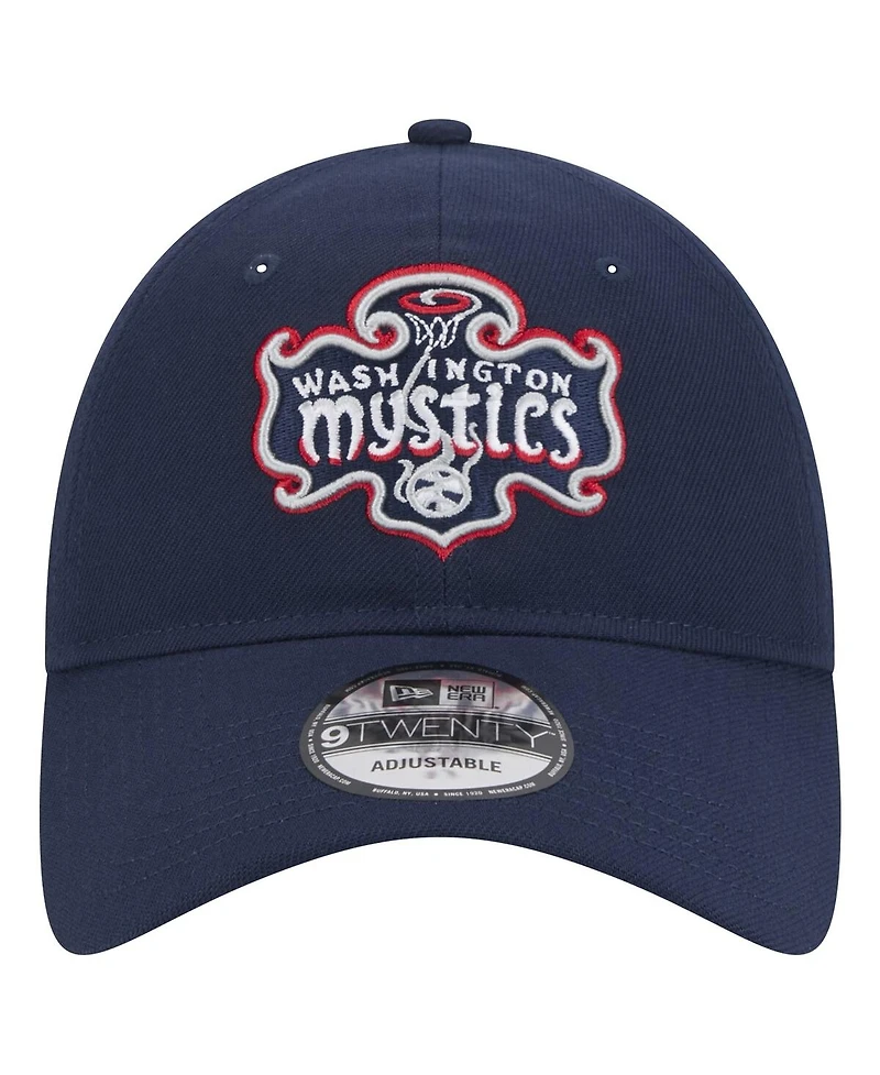 New Era Men's and Women's Navy Washington Mystics Core Logo 9TWENTY Adjustable Hat