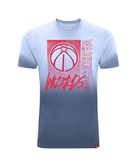 Sportiqe Men's and Women's Navy Washington Wizards Bingham Sun-Fade T-Shirt