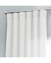 Half Price Drapes Magnolia Off White Italian Faux Linen Room Darkening Curtain