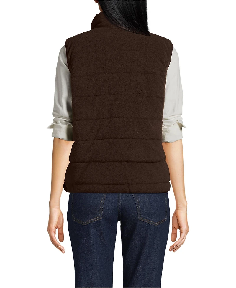 Lands' End Women's Anyweather Reversible Quilted Insulated Vest