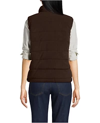 Lands' End Women's Anyweather Reversible Quilted Insulated Vest