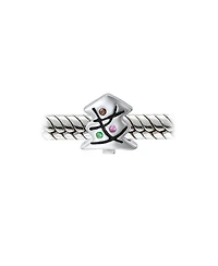 Bling Jewelry Decorated Christmas Tree Festive Holiday Charm Bead For Oxidized Sterling Silver Fits European Bracelet