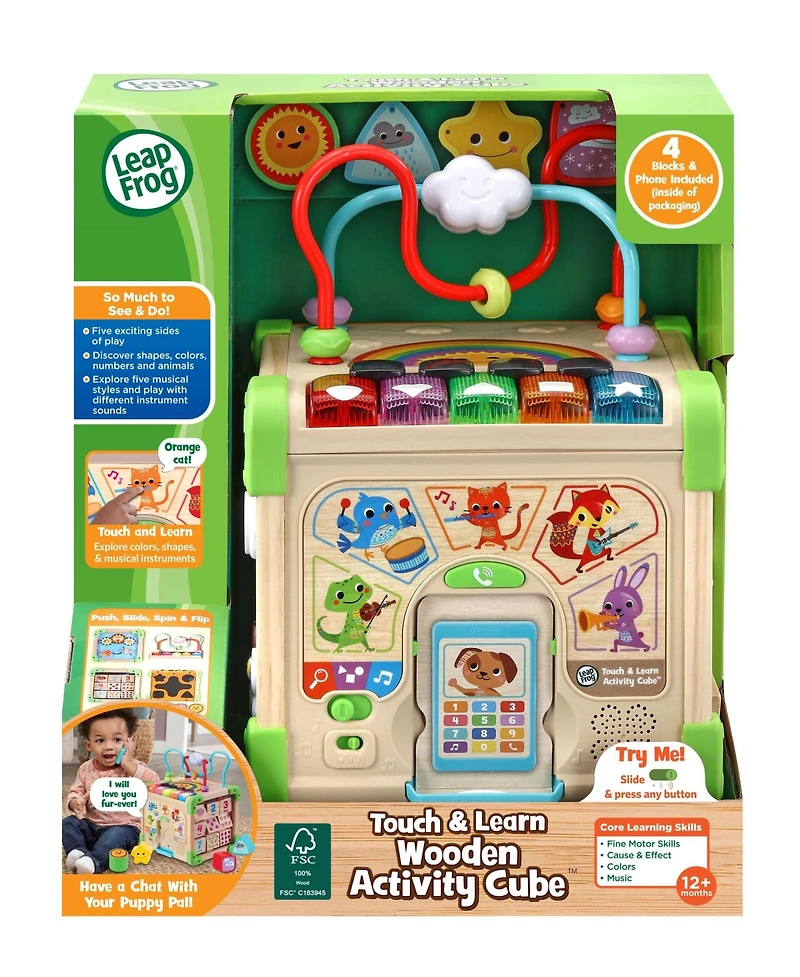 LeapFrog Touch Learn Wooden Activity Cube