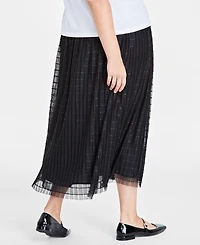 On 34th Plus Size Tulle A-Line Midi Skirt, Created for Macy's