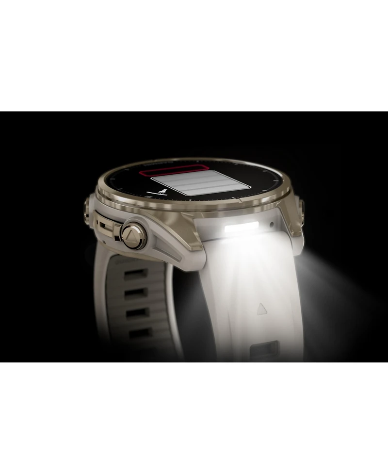 fenix 8 43mm, Amoled, Outdoor & Fitness Gps Smartwatch, Saphire ,Soft Gold, Sand band, Na