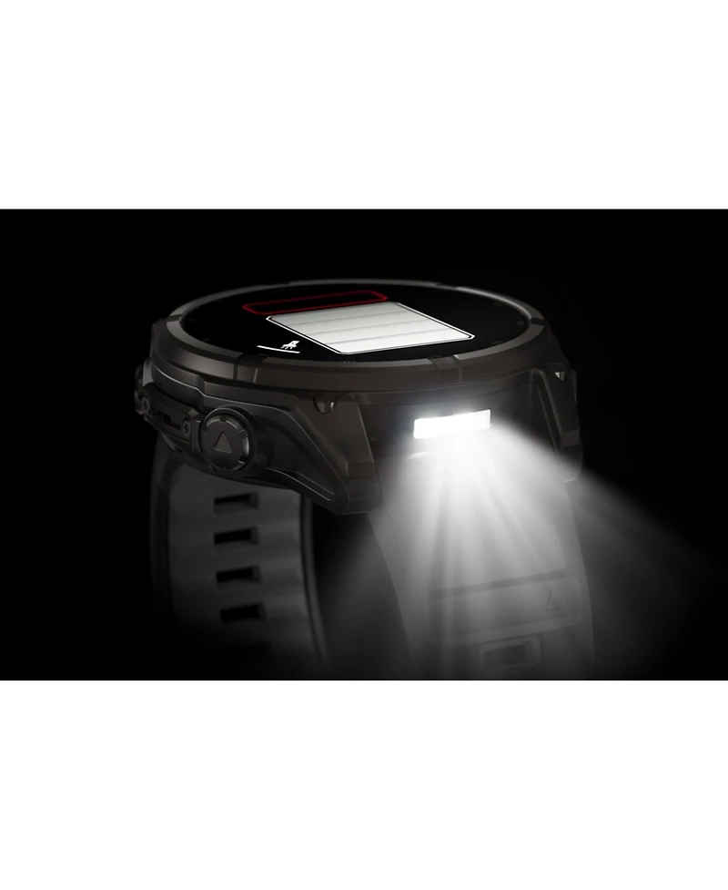 Garmin fenix 8 47mm, Saphire Solar, Outdoor & Fitness Gps Smartwatch, Carbon Gray Titanium Black, Black/Pebble Gray Band, Na