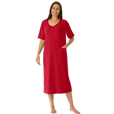 Only Neccessities Plus Necessities Ribbed Sleepshirt